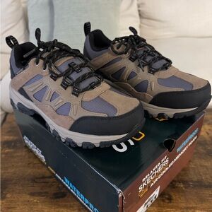 Skechers Selmen Enago Sneakers Mens 8 Tan Relaxed Fit Outdoor Waterproof Hiking